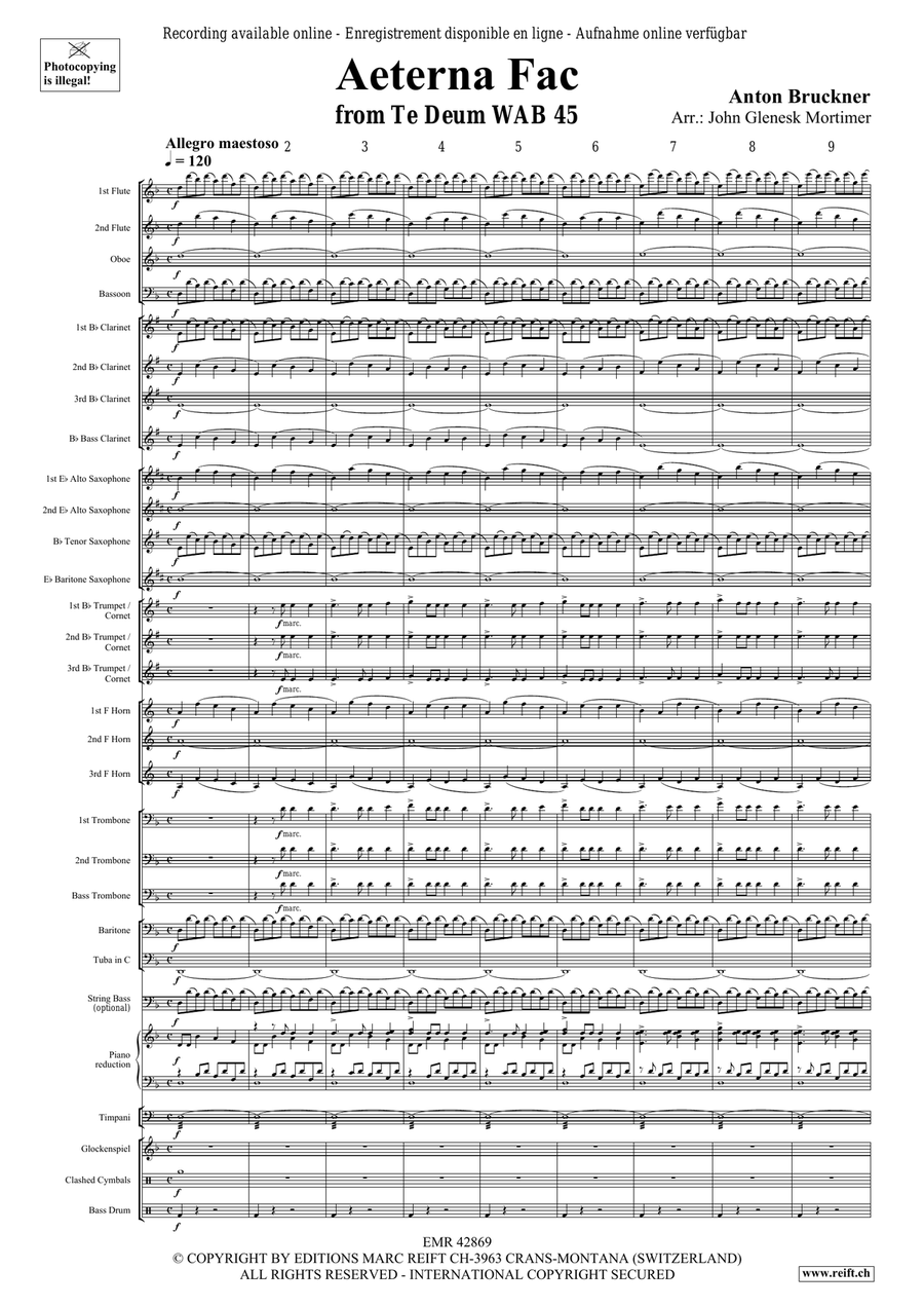 Aeterna Fac Aeterna Fac Concert Band scores gallery preview page 3