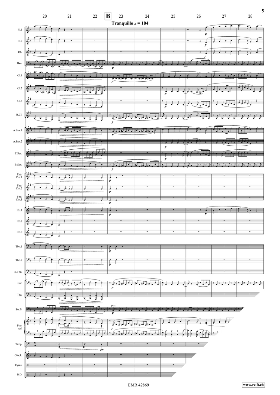 Aeterna Fac Aeterna Fac Concert Band scores gallery preview page 5
