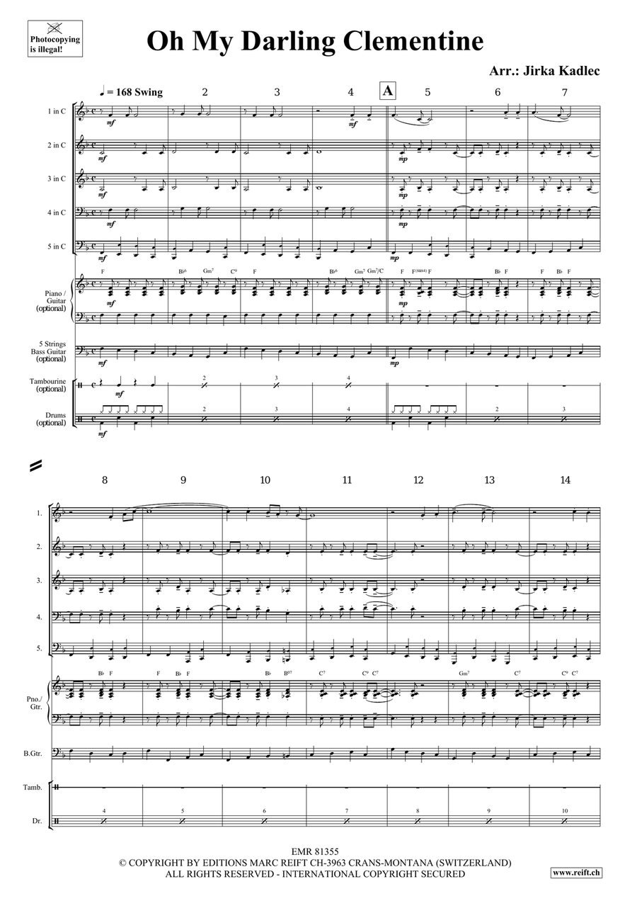 Oh My Darling Clementine Oh My Darling Clementine Score scores gallery preview page 3