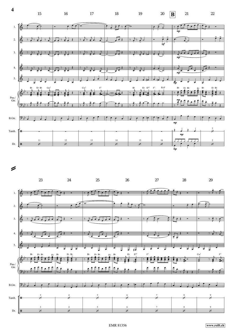 Oh My Darling Clementine Oh My Darling Clementine Clarinet Quintet scores gallery preview page 4