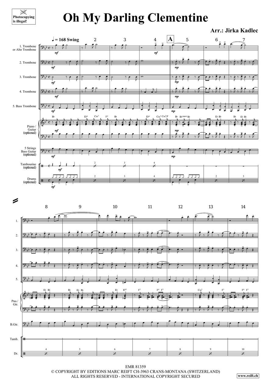 Oh My Darling Clementine Oh My Darling Clementine Trombone scores gallery preview page 3