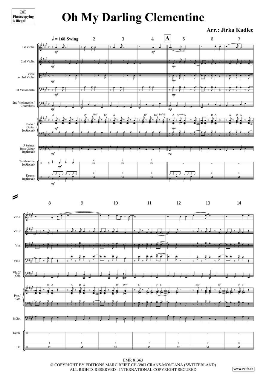 Oh My Darling Clementine Oh My Darling Clementine String Orchestra scores gallery preview page 3