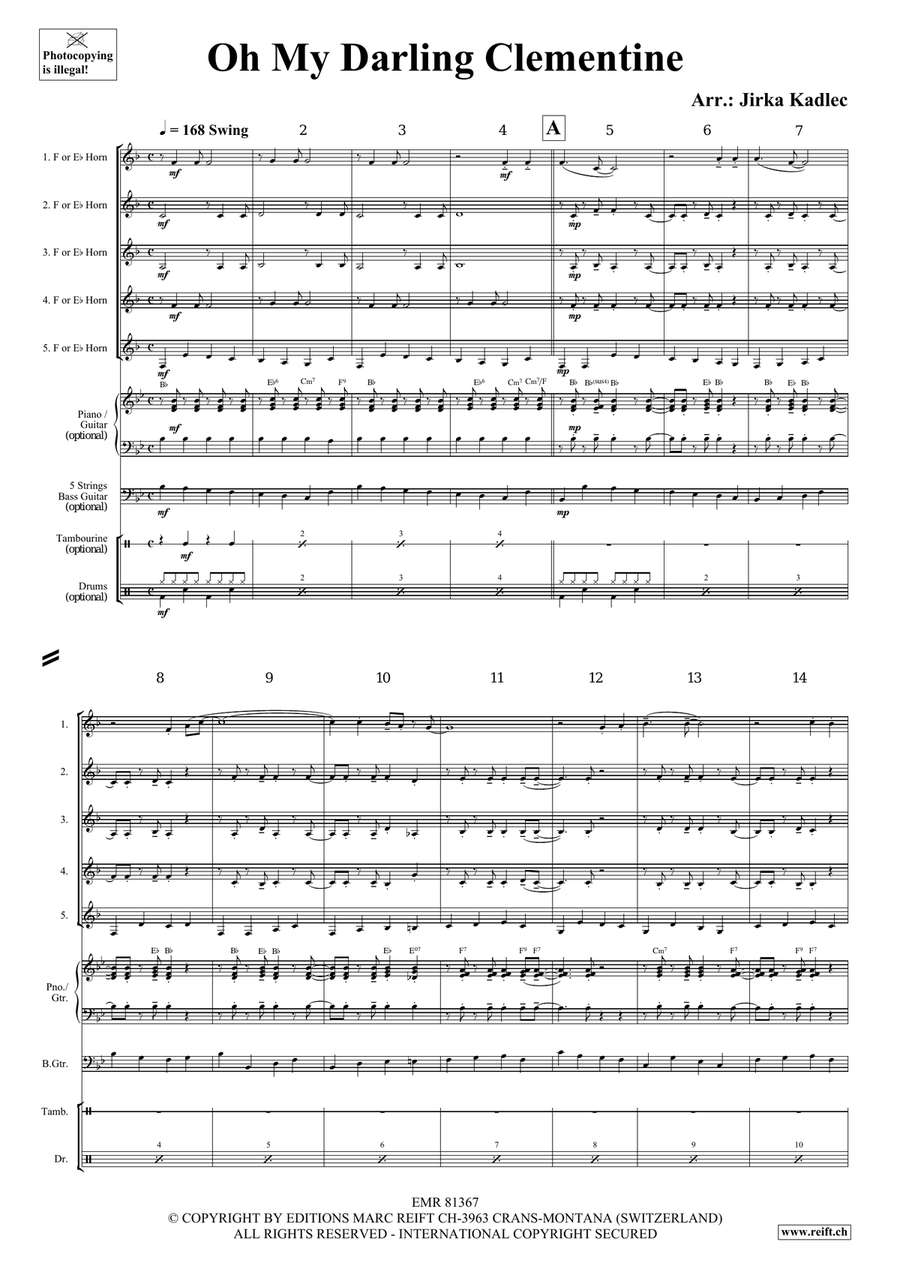 Oh My Darling Clementine Oh My Darling Clementine Horn scores gallery preview page 3