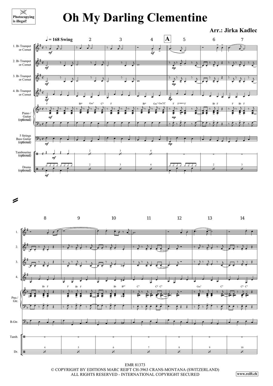 Oh My Darling Clementine Oh My Darling Clementine Cornet scores gallery preview page 3