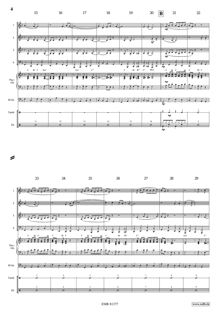 Oh My Darling Clementine Oh My Darling Clementine Woodwind Quartet scores gallery preview page 4