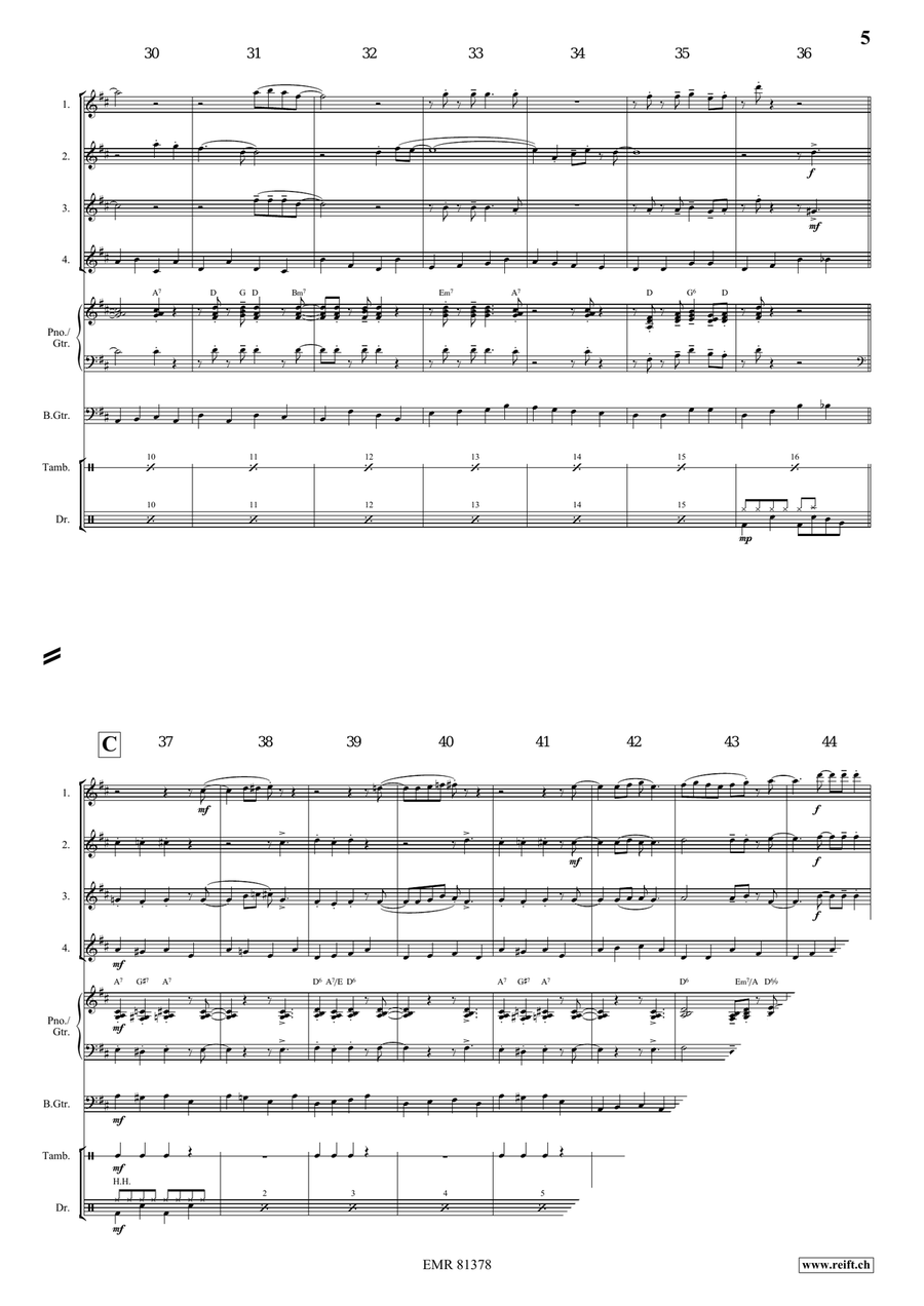Oh My Darling Clementine Oh My Darling Clementine Flute Quartet scores gallery preview page 5