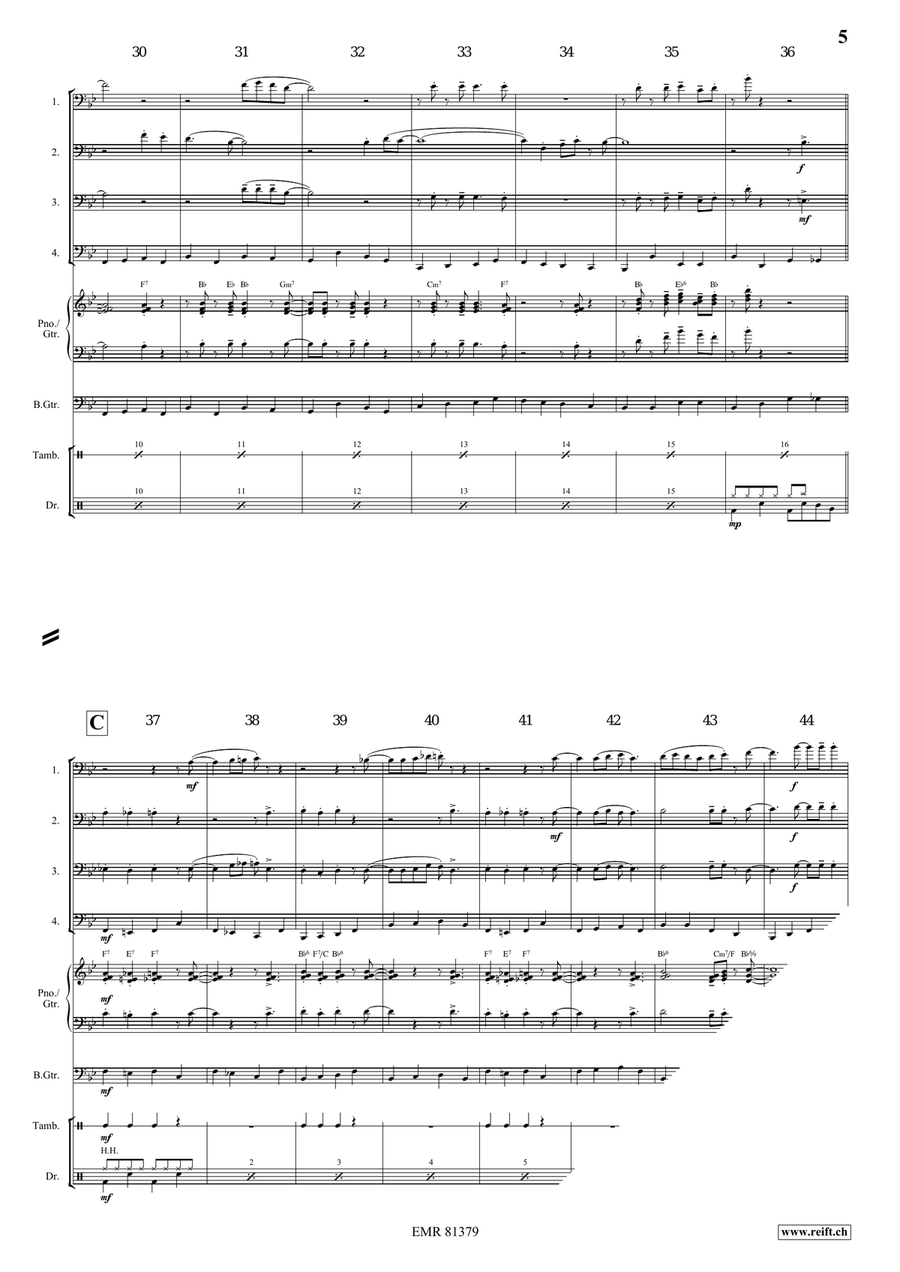 Oh My Darling Clementine Oh My Darling Clementine Bassoon Quartet scores gallery preview page 5