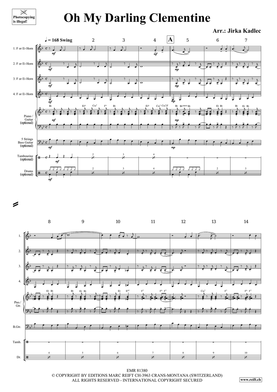 Oh My Darling Clementine Oh My Darling Clementine Horn scores gallery preview page 3