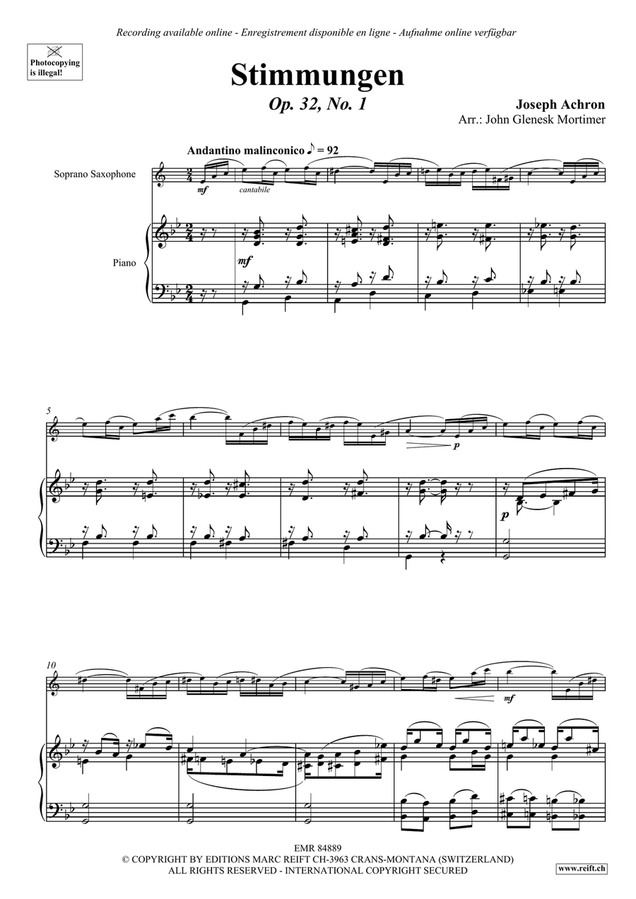 Stimmungen Stimmungen Soprano Saxophone scores gallery preview page 3