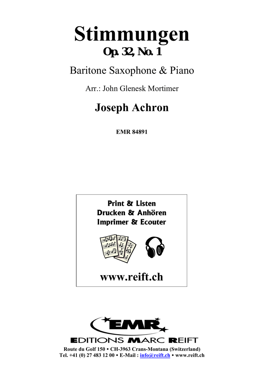Stimmungen Stimmungen Baritone Saxophone scores gallery preview page 2