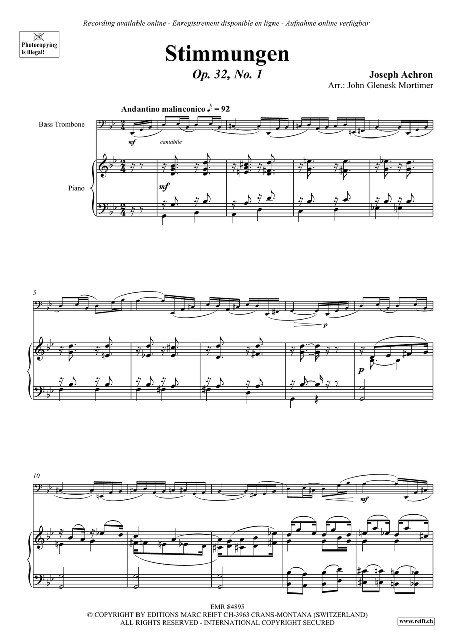 Stimmungen Stimmungen Bass Trombone scores gallery preview page 3