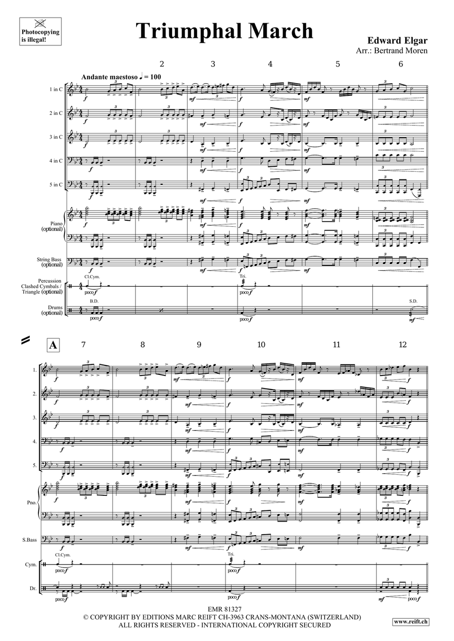Triumphal March Triumphal March Score scores gallery preview page 3