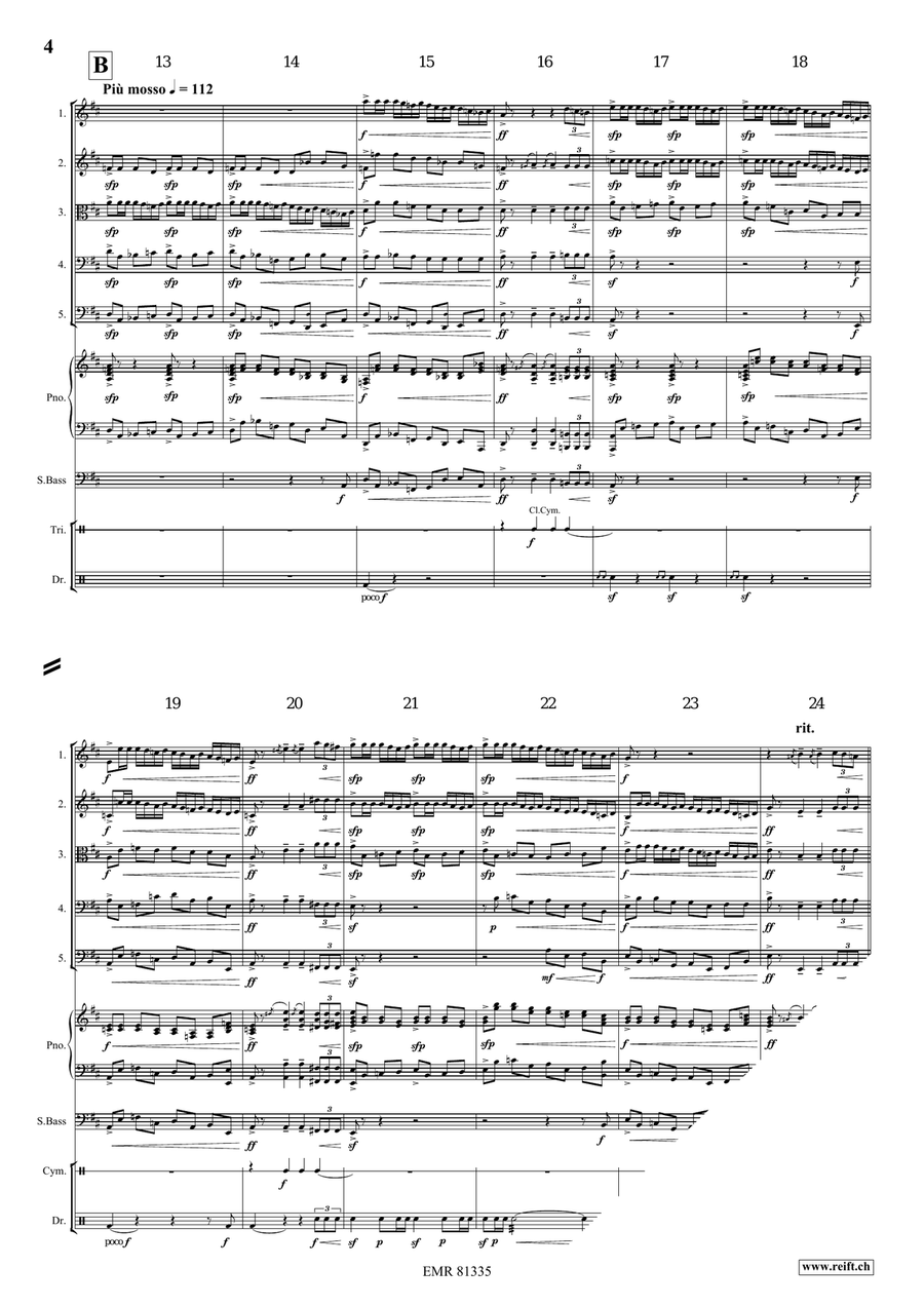 Triumphal March by Edward Elgar String Orchestra - Sheet Music page 4