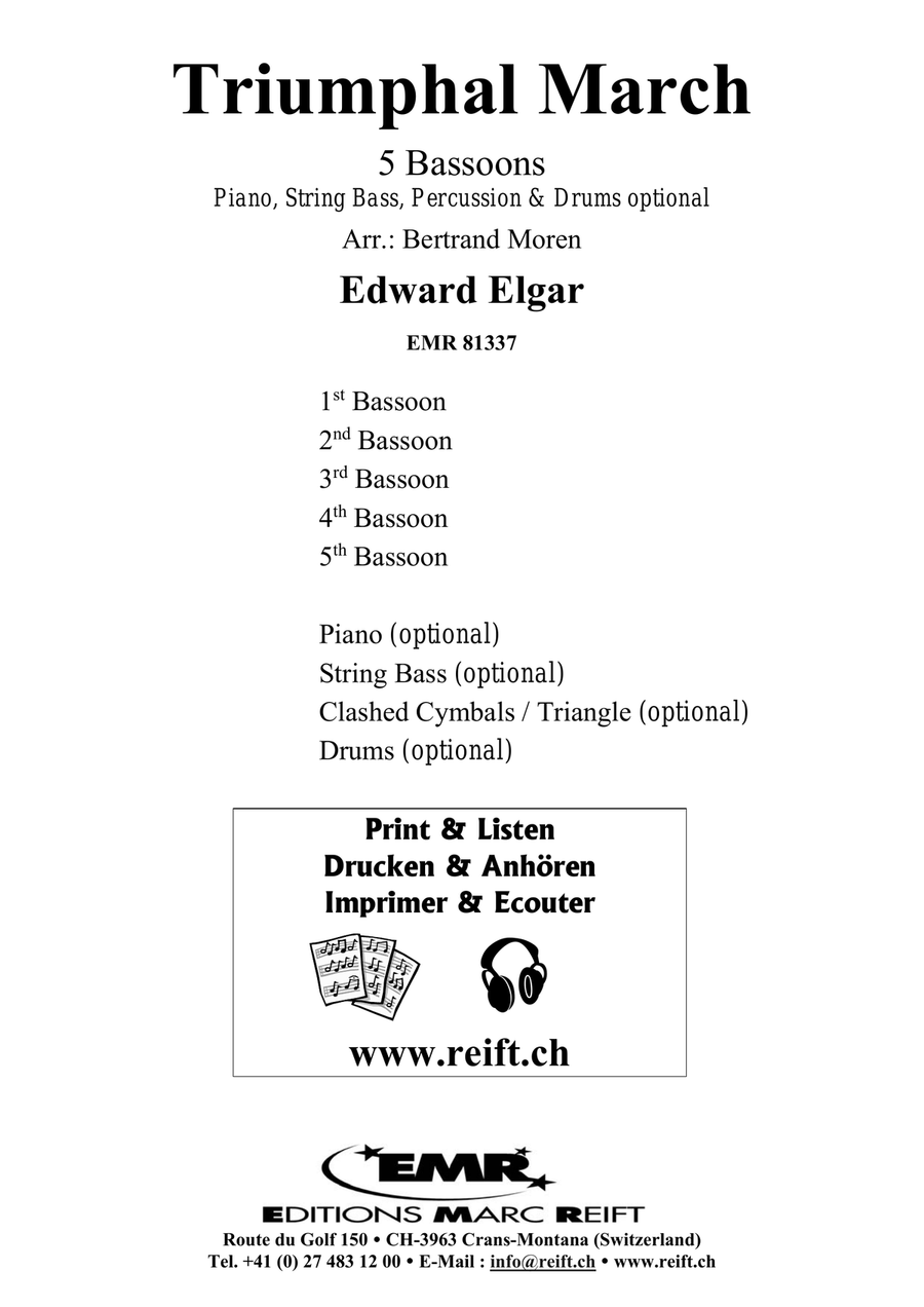 Triumphal March Triumphal March Bassoon scores gallery preview page 2