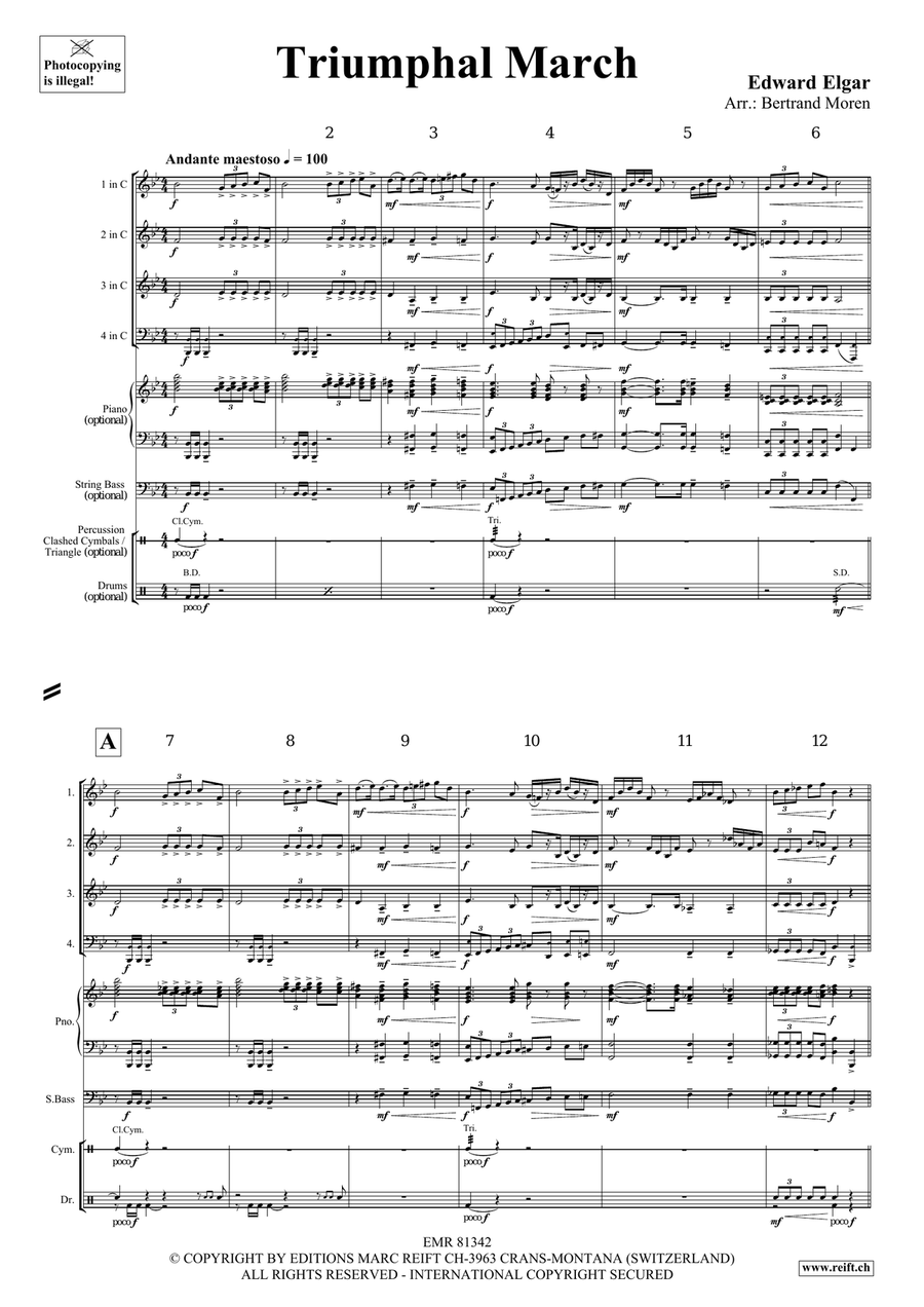 Triumphal March Triumphal March Score scores gallery preview page 3
