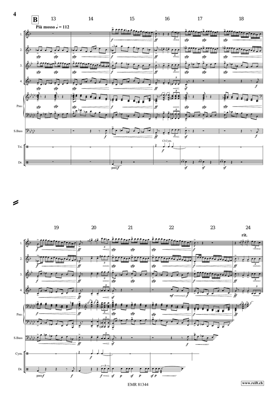 Triumphal March Triumphal March Saxophone Quartet scores gallery preview page 4