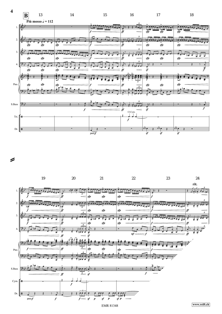 Triumphal March by Edward Elgar Brass Quartet - Sheet Music page 4