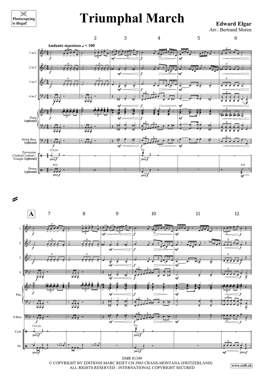 Triumphal March Triumphal March Woodwind Quartet scores gallery preview page 3