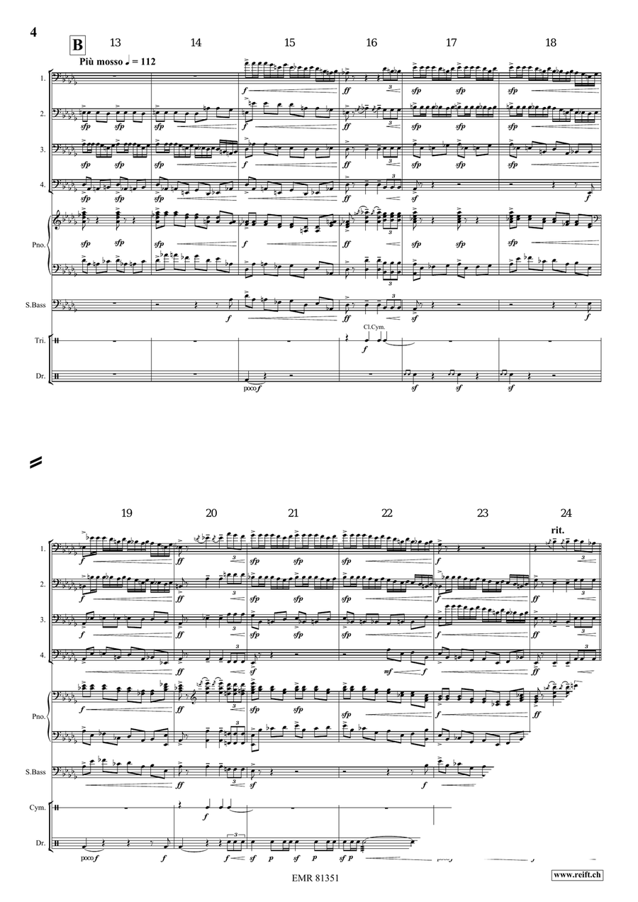 Triumphal March by Edward Elgar Bassoon Quartet - Sheet Music page 4