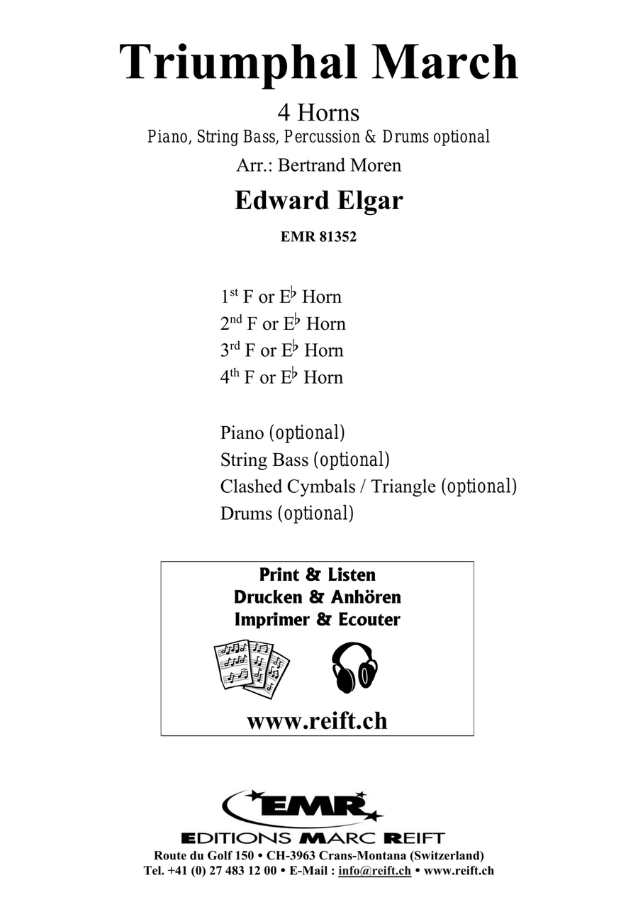 Triumphal March by Edward Elgar Horn - Sheet Music page 2