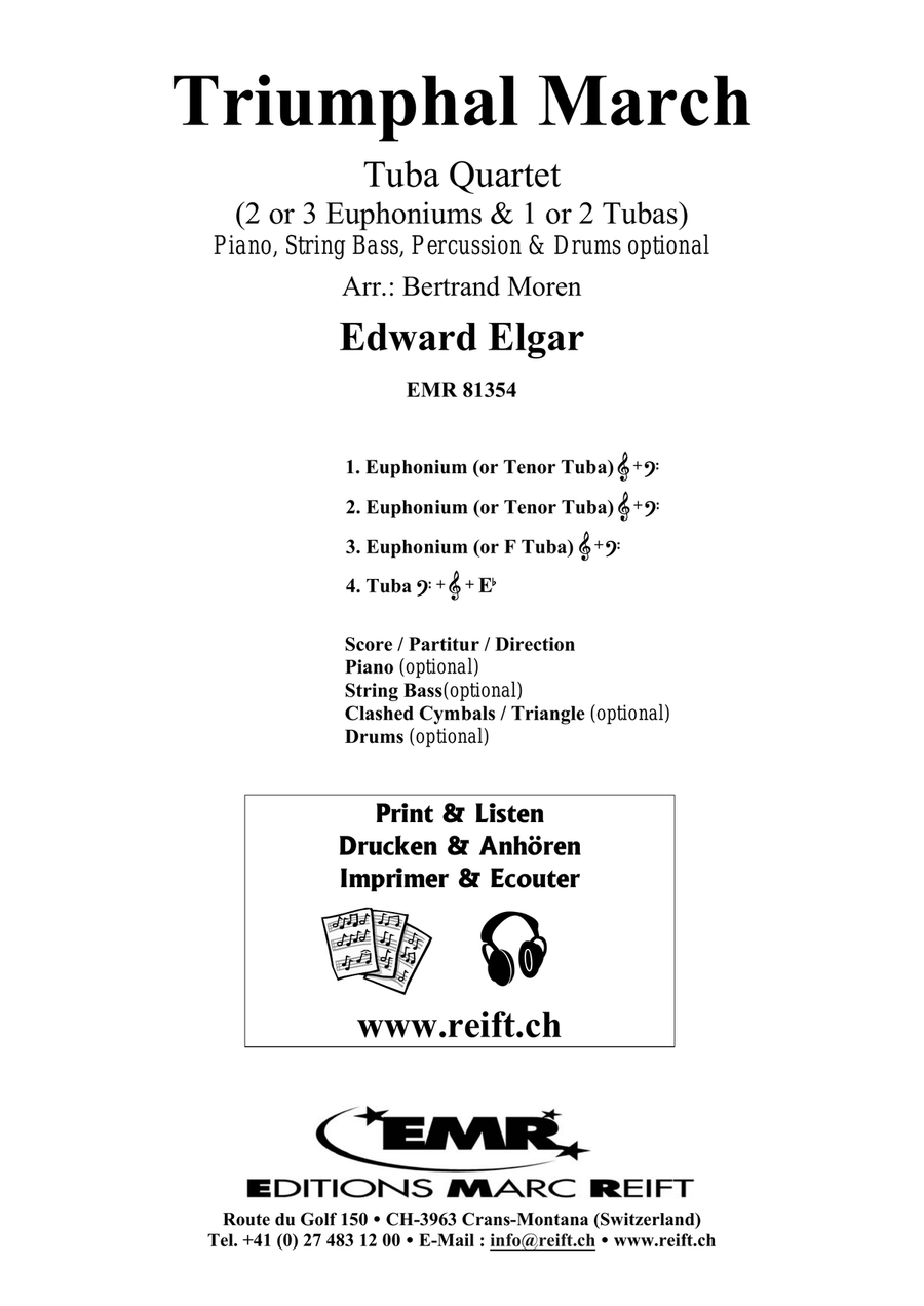 Triumphal March by Edward Elgar Tuba Quartet - Sheet Music page 2