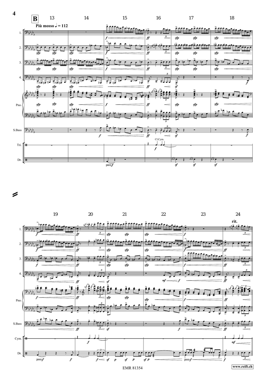Triumphal March by Edward Elgar Tuba Quartet - Sheet Music page 5