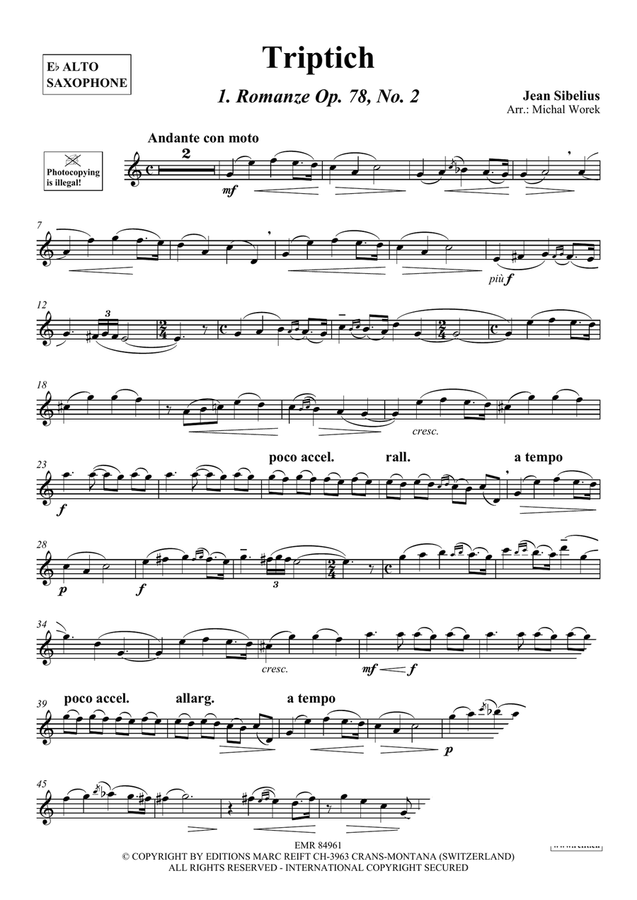 Triptich Triptich Alto Saxophone scores gallery preview page 3