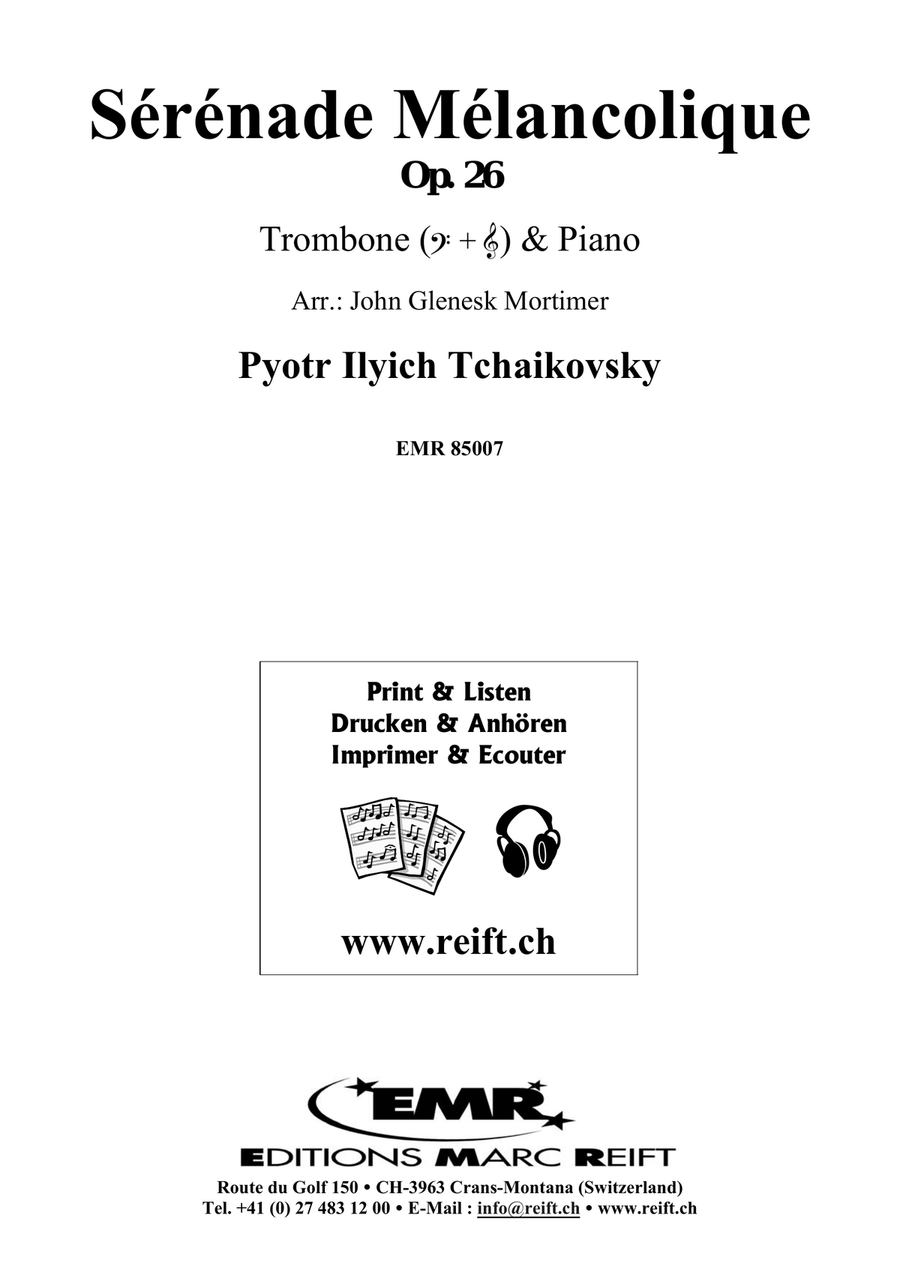 Sérénade Mélancolique Sérénade Mélancolique Piano Accompaniment scores gallery preview page 2