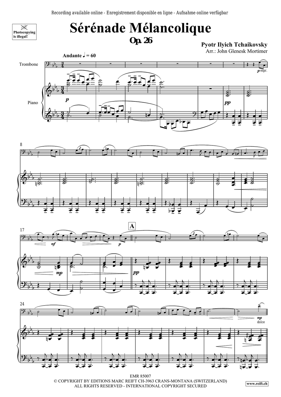 Sérénade Mélancolique Sérénade Mélancolique Piano Accompaniment scores gallery preview page 4