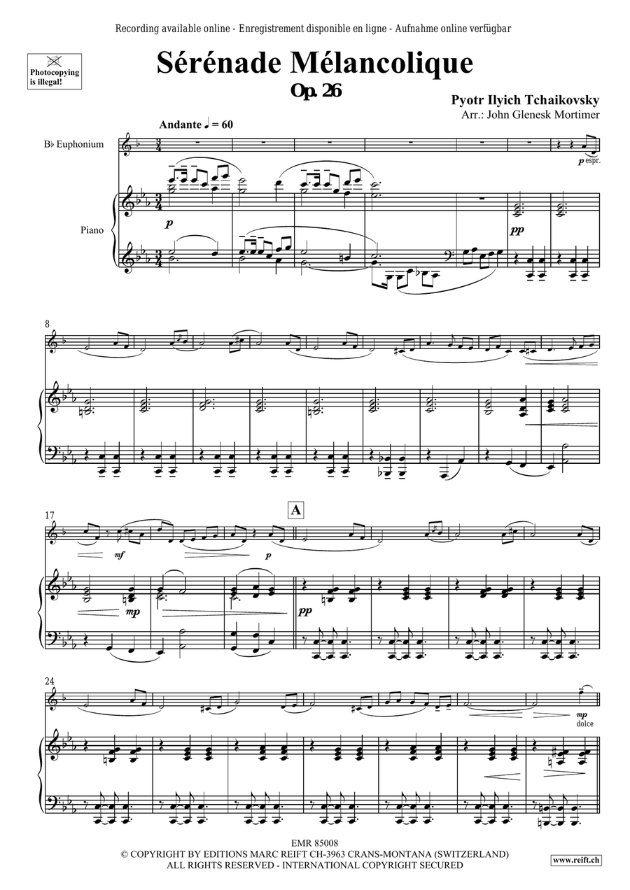 Sérénade Mélancolique Sérénade Mélancolique Euphonium scores gallery preview page 4