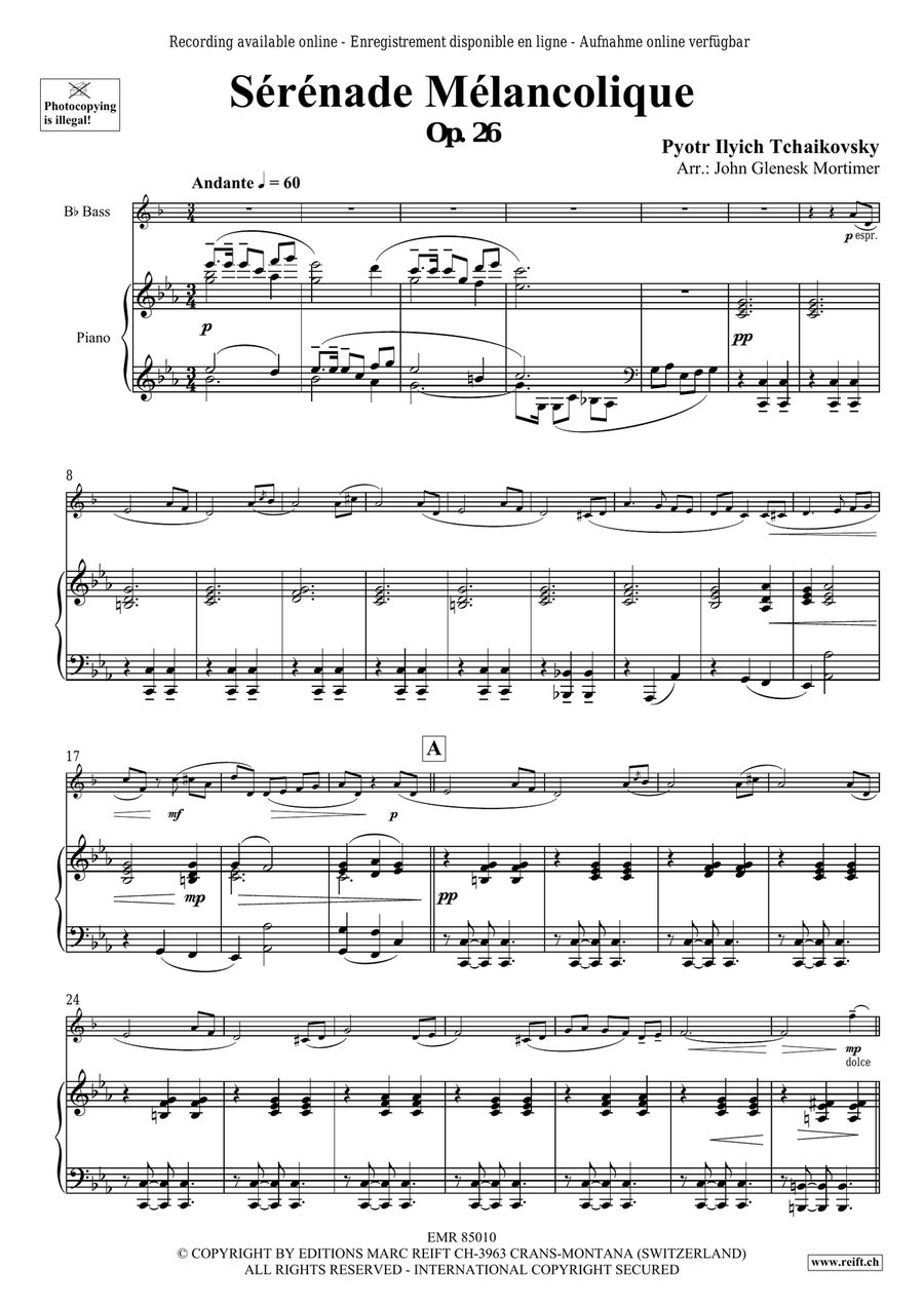 Sérénade Mélancolique Sérénade Mélancolique Voice Solo scores gallery preview page 4