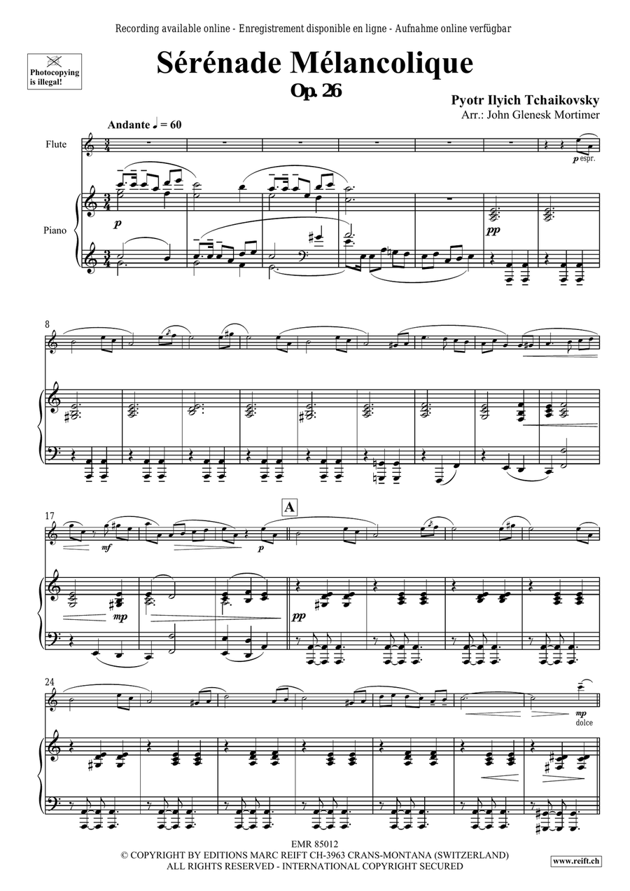 Sérénade Mélancolique Sérénade Mélancolique Flute Solo scores gallery preview page 4