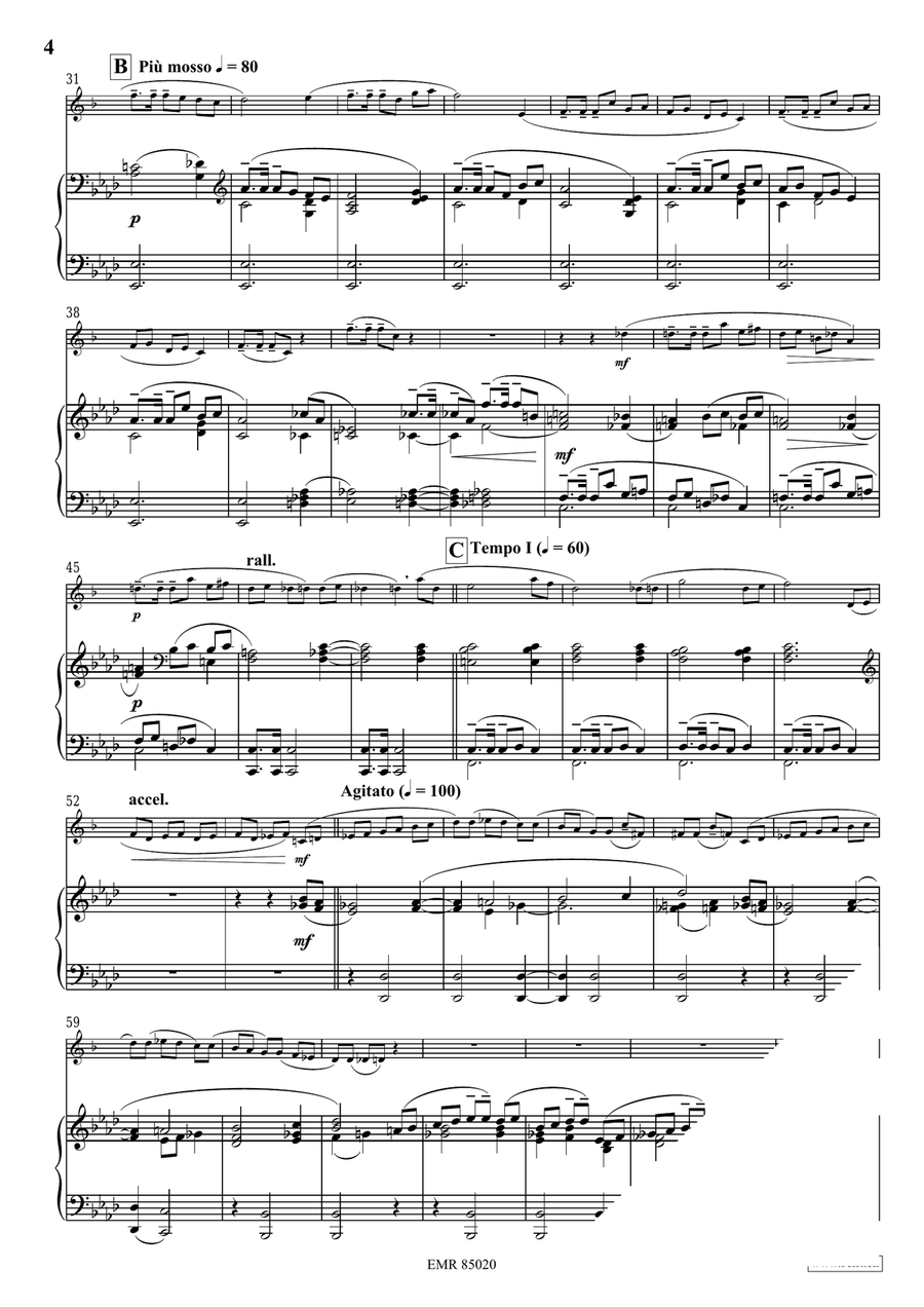 Sérénade Mélancolique Sérénade Mélancolique Baritone Saxophone scores gallery preview page 5