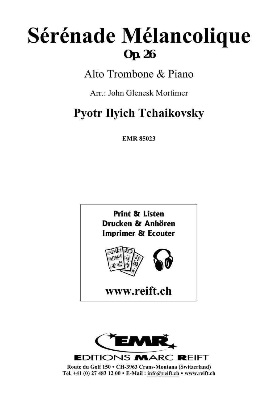 Sérénade Mélancolique Sérénade Mélancolique Piano Accompaniment scores gallery preview page 2