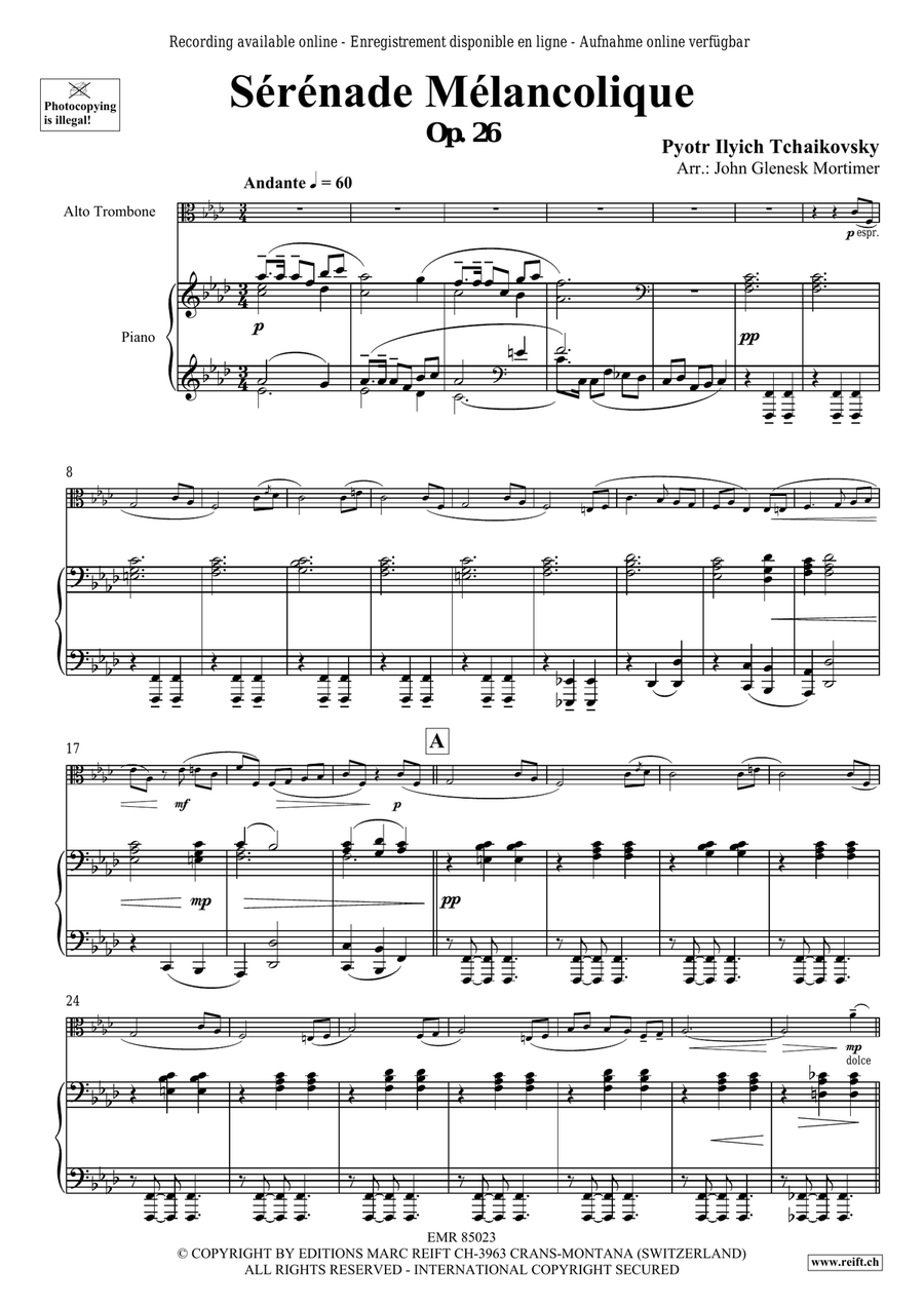 Sérénade Mélancolique Sérénade Mélancolique Piano Accompaniment scores gallery preview page 4