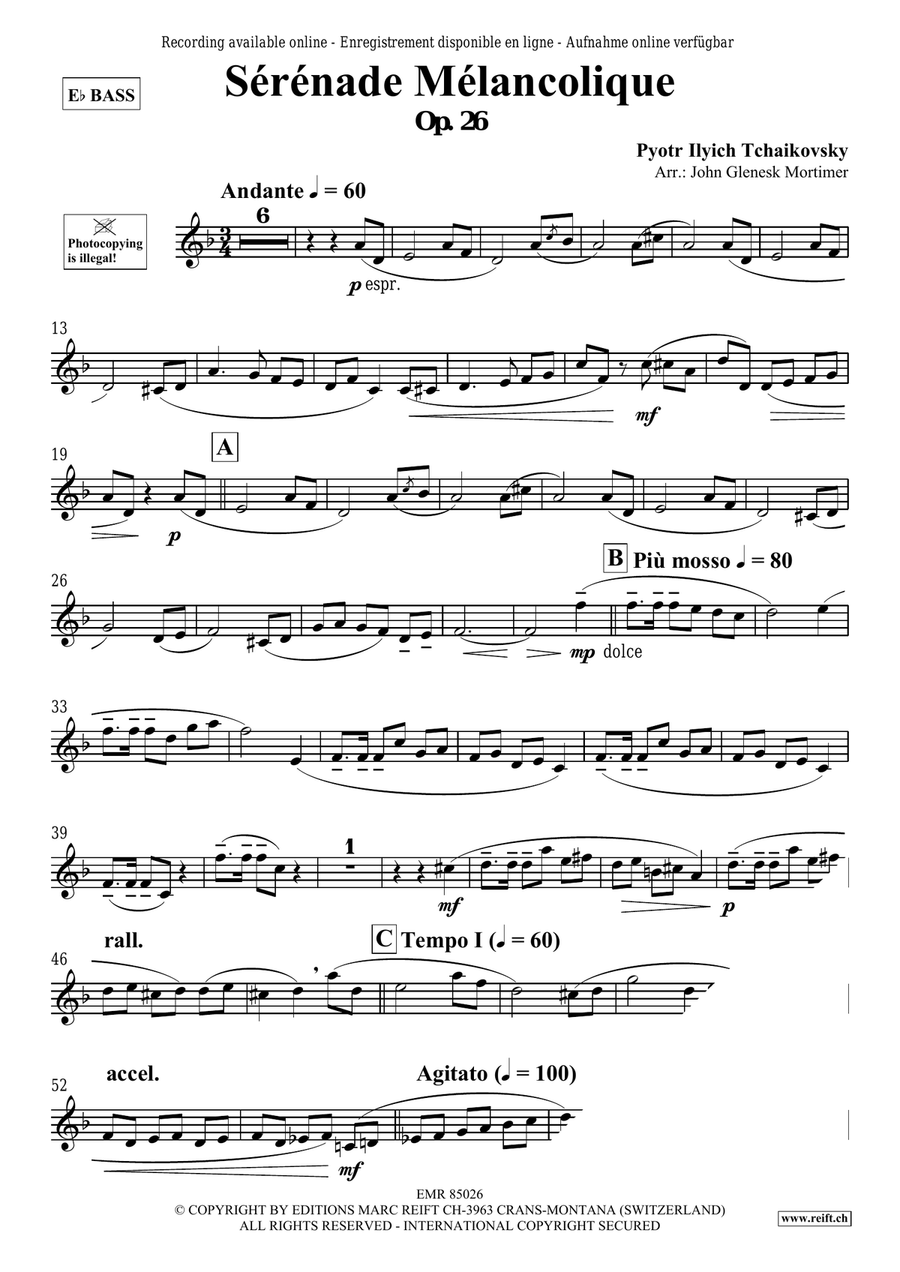 Sérénade Mélancolique Sérénade Mélancolique Voice Solo scores gallery preview page 3