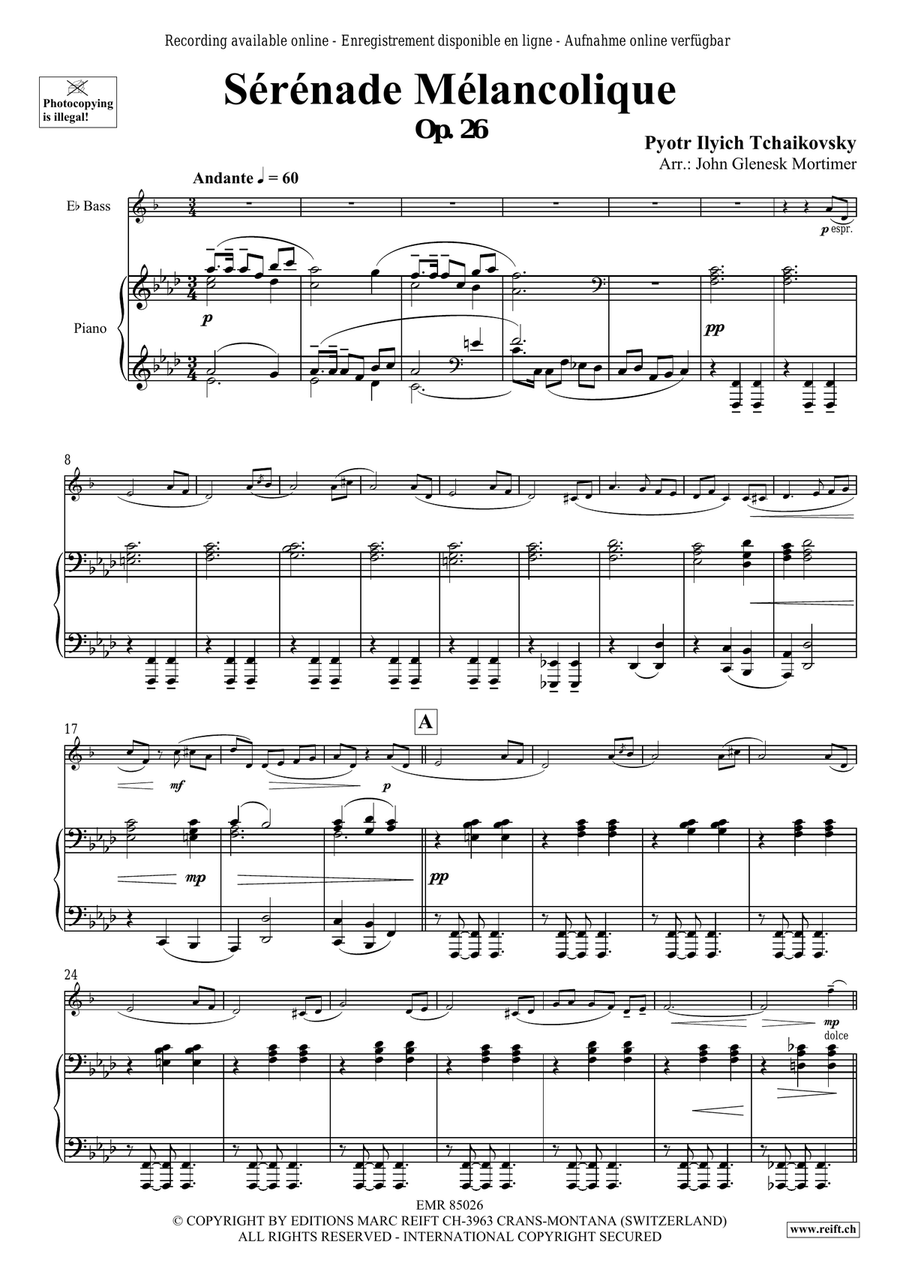 Sérénade Mélancolique Sérénade Mélancolique Voice Solo scores gallery preview page 4