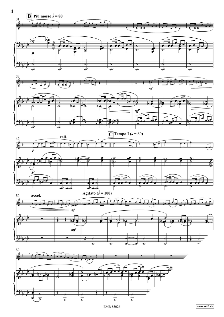 Sérénade Mélancolique Sérénade Mélancolique Voice Solo scores gallery preview page 5