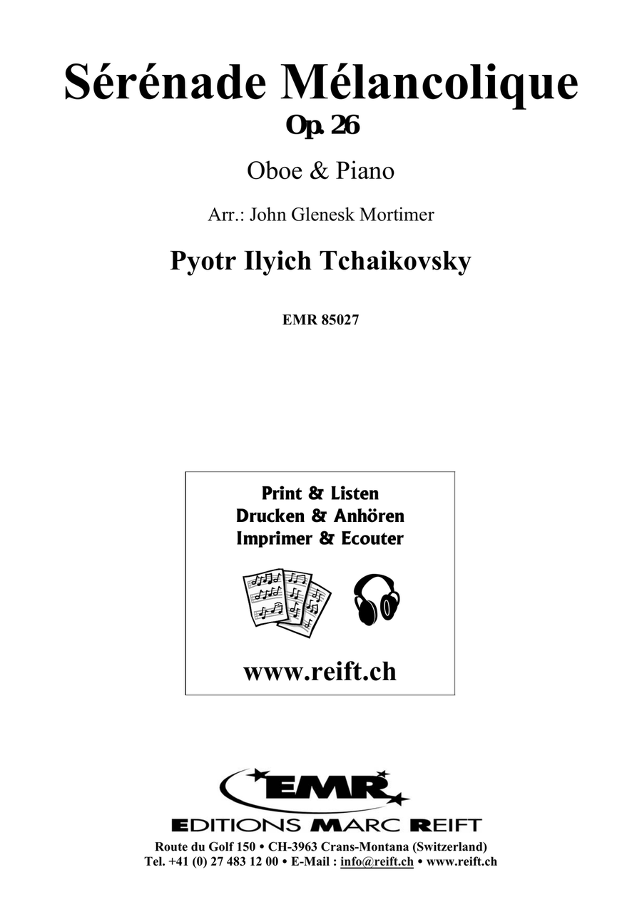 Sérénade Mélancolique Sérénade Mélancolique Piano Accompaniment scores gallery preview page 2