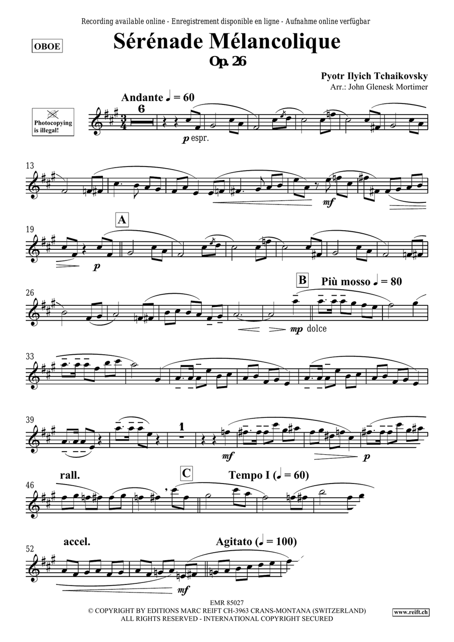 Sérénade Mélancolique Sérénade Mélancolique Piano Accompaniment scores gallery preview page 3