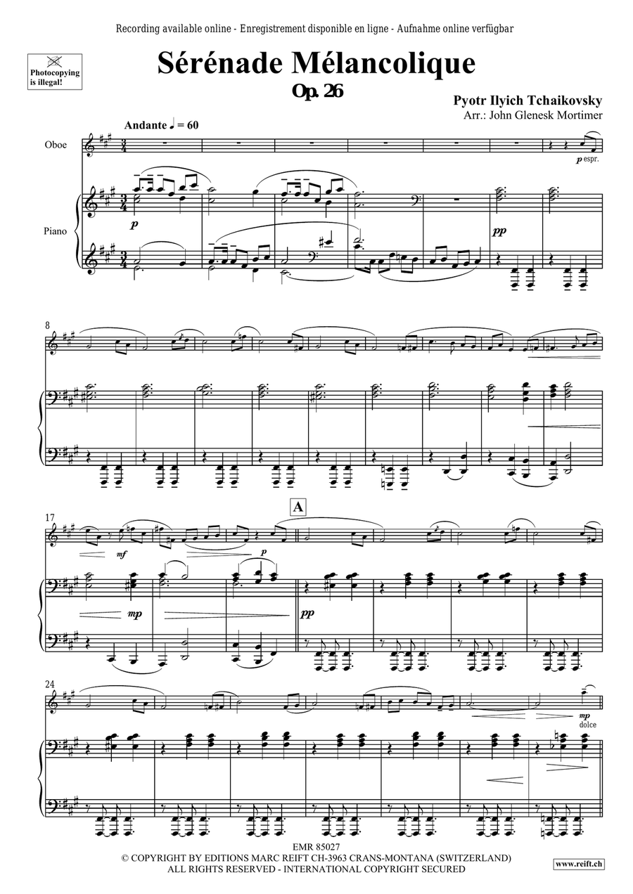 Sérénade Mélancolique Sérénade Mélancolique Piano Accompaniment scores gallery preview page 4