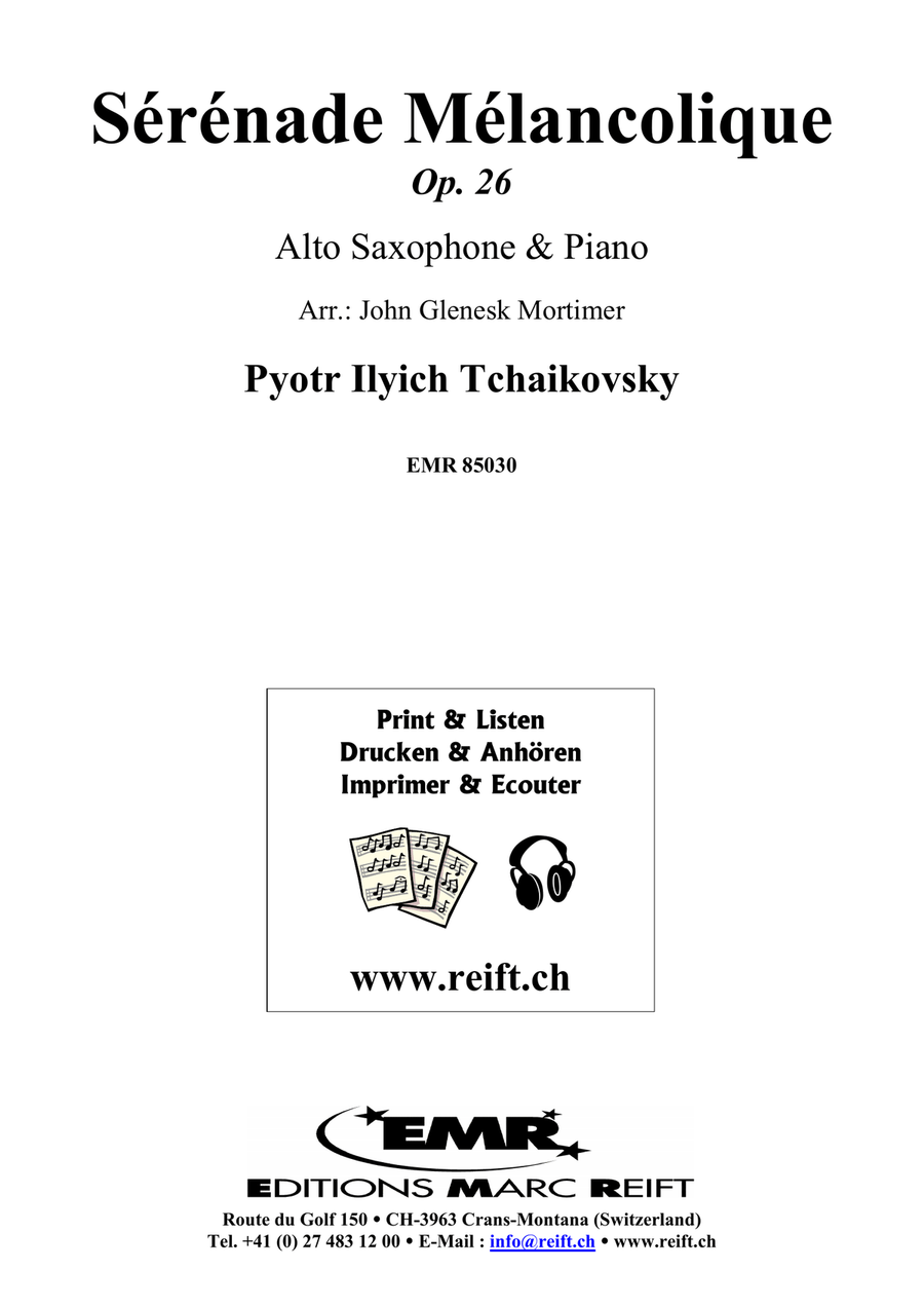 Sérénade Mélancolique Sérénade Mélancolique Alto Saxophone scores gallery preview page 2