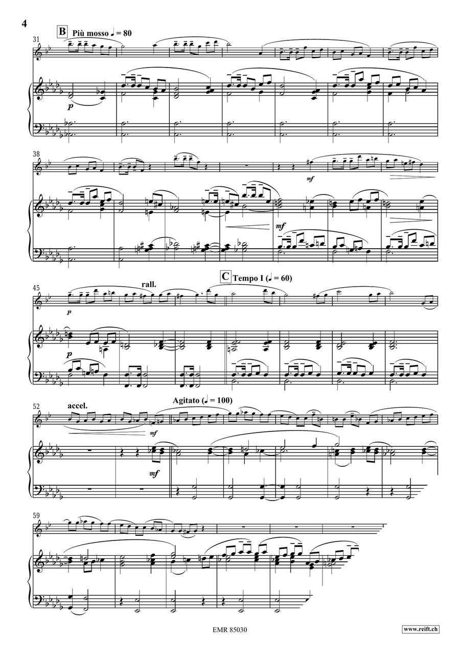 Sérénade Mélancolique Sérénade Mélancolique Alto Saxophone scores gallery preview page 5