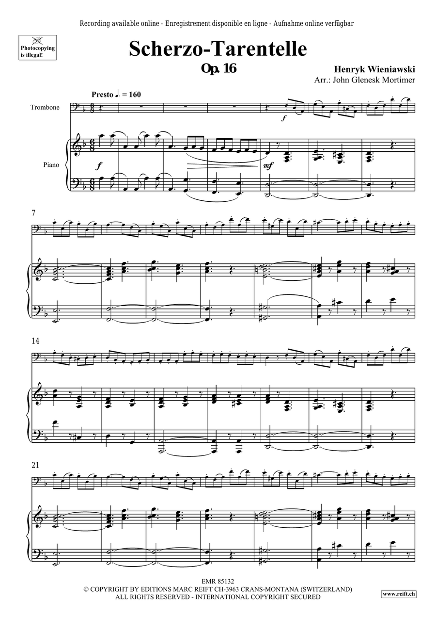 Scherzo-Tarantelle Scherzo-Tarantelle Piano Accompaniment scores gallery preview page 4