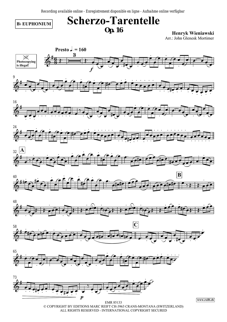 Scherzo-Tarantelle Scherzo-Tarantelle Euphonium scores gallery preview page 3