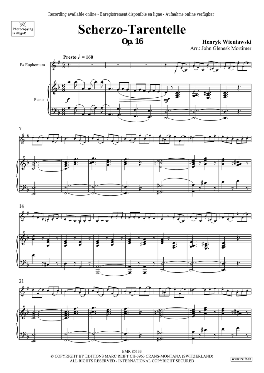 Scherzo-Tarantelle Scherzo-Tarantelle Euphonium scores gallery preview page 4