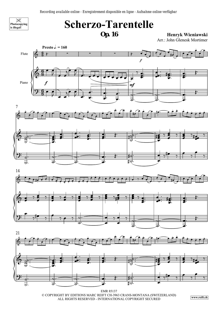Scherzo-Tarantelle Scherzo-Tarantelle Flute Solo scores gallery preview page 4