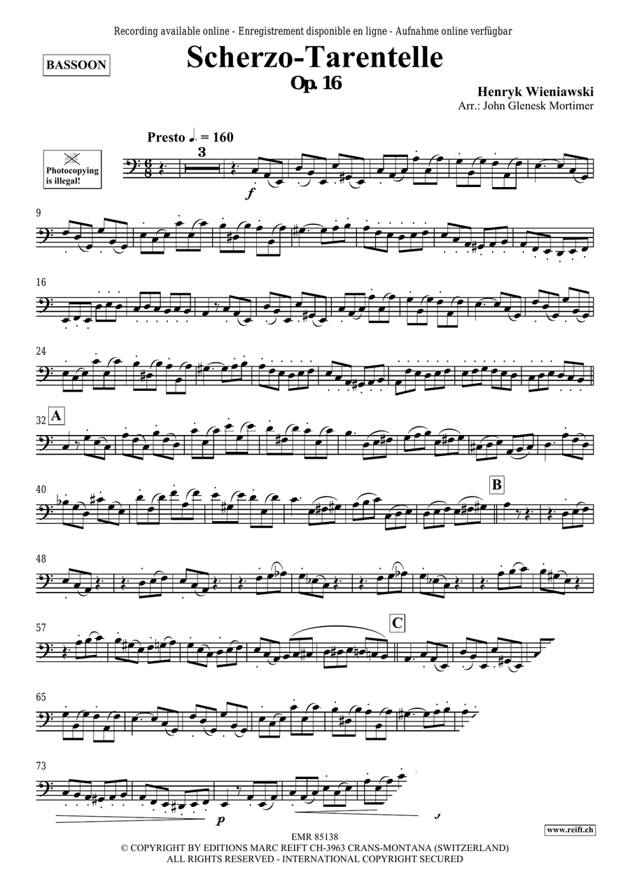 Scherzo-Tarantelle Scherzo-Tarantelle Bassoon Solo scores gallery preview page 3