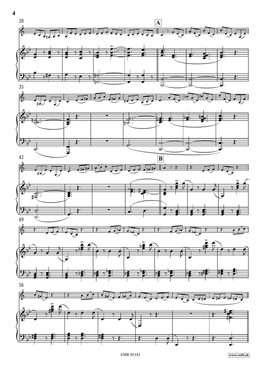 Scherzo-Tarantelle Scherzo-Tarantelle Bass Clarinet scores gallery preview page 5