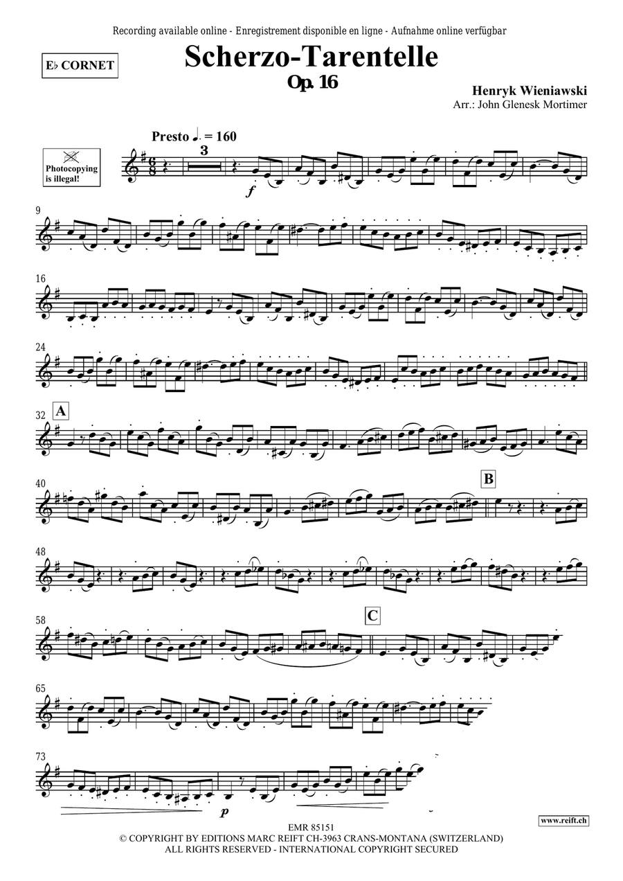Scherzo-Tarantelle Scherzo-Tarantelle Cornet scores gallery preview page 3